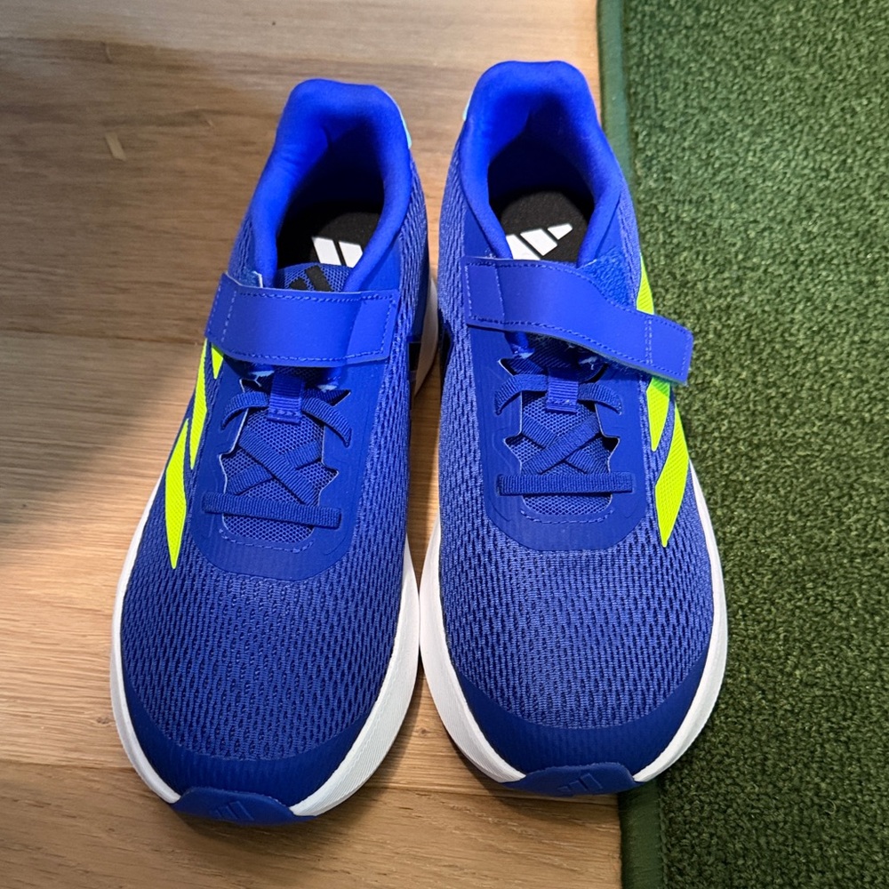 adidas Kids Royal Blue & Neon Yellow Athletic Sneakers